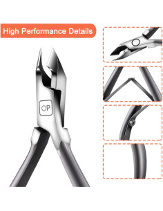 Cortador de Cutículas opove X7 mini Acero Inoxidable Gris 2