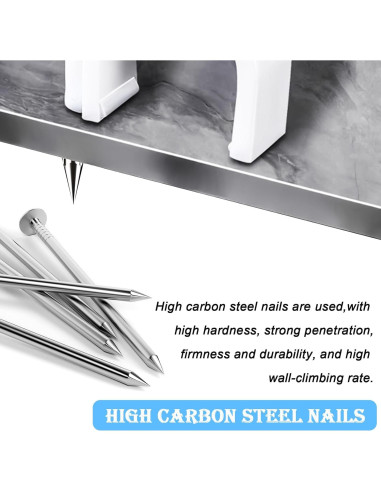 Clips de Cable Redondo mxuteuk 200PCS 4-10mm con Clavos