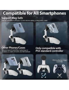 Soporte Magnético para Teléfono Orzero PS5 - Negro 2