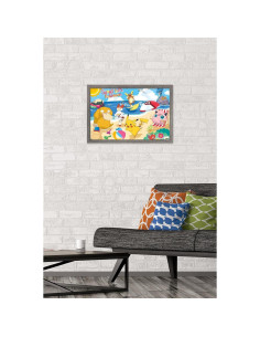 Póster enmarcado Trends International Pokémon Fiesta Playa 57x37cm 2