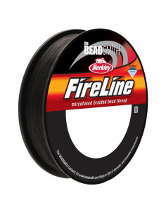 Hilo trenzado Fireline The Beadsmith 4lb 125 yardas gris humo