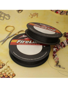 Hilo trenzado Fireline The Beadsmith 4lb 125 yardas gris humo 2
