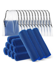 Toallas Refrigerantes Hosuly 12 Pcs 30x102 cm para Gimnasio
