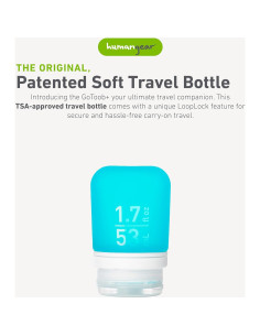Botella de Viaje Silicona Reutilizable humangear GoToob+ 53ml Aqua 2