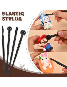 Kit de Herramientas de Arcilla JRKOO 28 Pcs para Cerámica 2