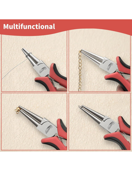 Alicates de Punta Redonda HOUSERAN para Fabricación de Joyas