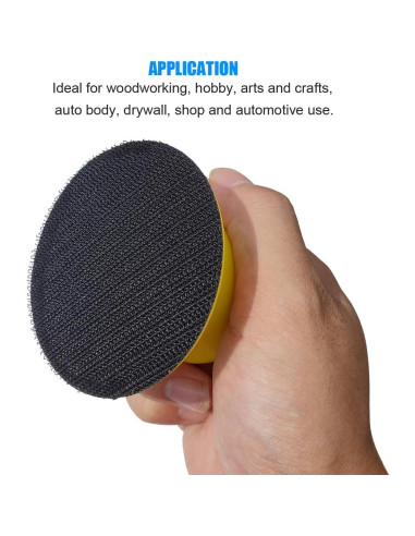 Paquete de 2 bloques de lijado redondos 7.6 cm Tockrop-81