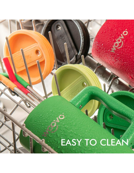 Taza de Agua Aislada WOOVO 30 oz Azul Bebé Doble Pared