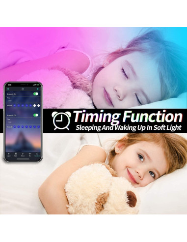 Tira de Luces LED Tenmiro 10m RGB Control Remoto Sincronizadas