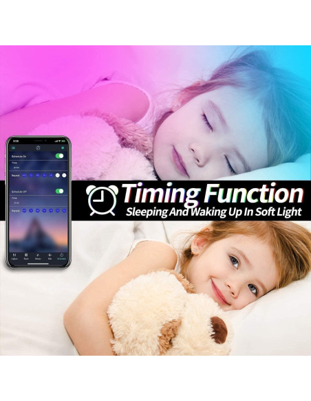 Tira de Luces LED Tenmiro 10m RGB Control Remoto Sincronizadas