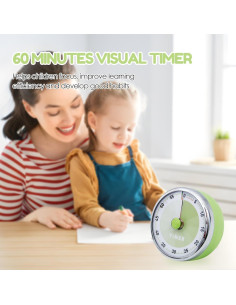 Temporizador Visual Teeloray 60 Minutos Verde - Sin Baterías 2