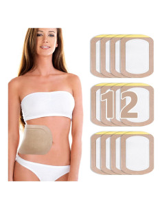 Paquete de Aceite de Ricino YHOVID - 12 Almohadillas Autoadhesivas