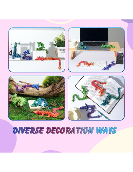 Dragón Articulado Impreso en 3D Bakira 30.48 cm Azul Dragón Articulado Impreso en 3D Bakira 30.48 cm Azul