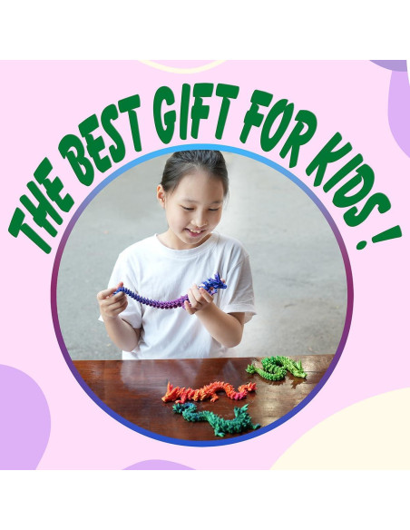 Dragón Articulado Impreso en 3D Bakira 30.48 cm Azul Dragón Articulado Impreso en 3D Bakira 30.48 cm Azul