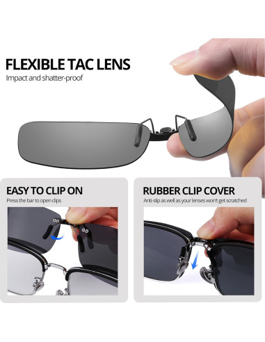 Gafas de Sol Clip On Polarizadas VIEWBETTER UV Protección