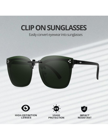 Gafas de Sol Clip On Polarizadas VIEWBETTER UV Protección