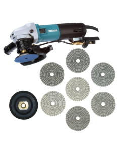Pulidora Húmeda Eléctrica Makita PW5001C 4" - Kit Completo