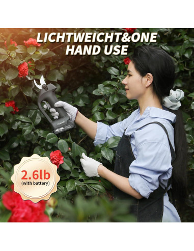 Tijeras de Podar Eléctricas TOKKOT 20V 2000mAh 1.5" Corte