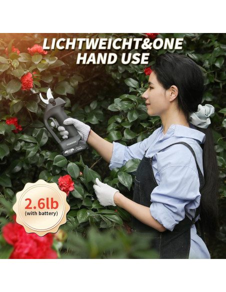 Tijeras de Podar Eléctricas TOKKOT 20V 2000mAh 1.5" Corte