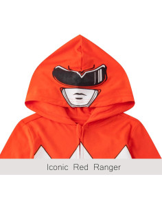 Overol con Capucha Power Rangers Rojo para Niños 2T-7 2