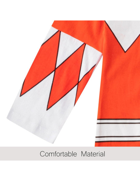 Overol con Capucha Power Rangers Rojo para Niños 2T-7