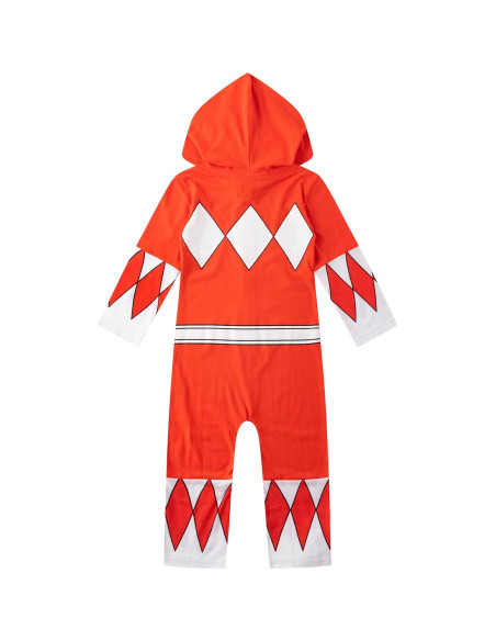 Overol con Capucha Power Rangers Rojo para Niños 2T-7
