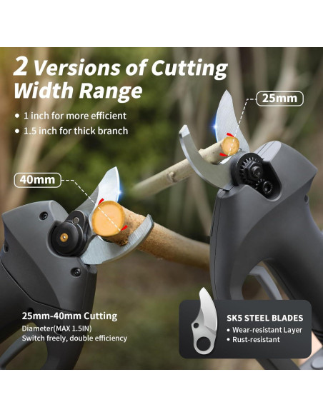 Tijeras de Podar Eléctricas TOKKOT 20V 2000mAh 1.5" Corte
