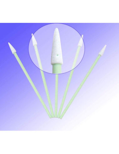 Bastones de limpieza CK-FS750 de espuma sin pelusa - 100 unidades