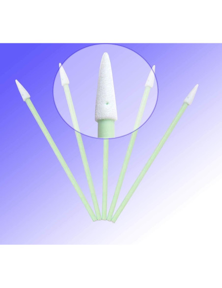 Bastones de limpieza CK-FS750 de espuma sin pelusa - 100 unidades