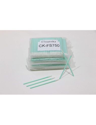 Bastones de limpieza CK-FS750 de espuma sin pelusa - 100 unidades
