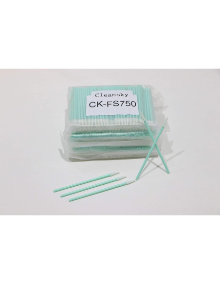 Bastones de limpieza CK-FS750 de espuma sin pelusa - 100 unidades