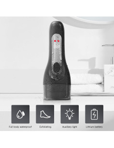 Removedor Eléctrico de Callos BDFDSJ Negro, Kit Pedicura Profesional 2