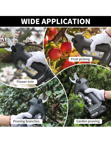 Tijeras de Podar Eléctricas TOKKOT 20V 2000mAh 1.5" Corte