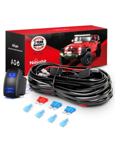 Kit de Cableado Nilight para Luces LED 12V 180W con Interruptor