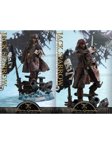 Figura de acción Hot Toys Capitán Jack Sparrow 38cm DX15 Figura de acción Hot Toys Capitán Jack Sparrow 38cm DX15