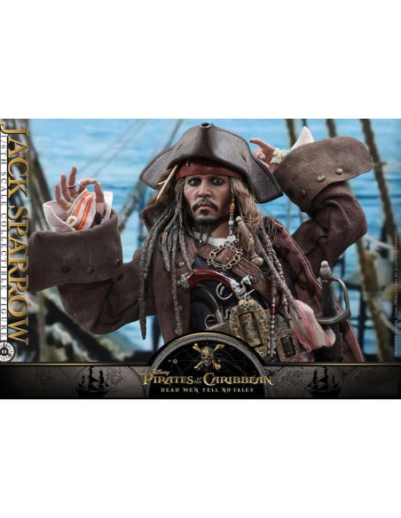 Figura de acción Hot Toys Capitán Jack Sparrow 38cm DX15 Figura de acción Hot Toys Capitán Jack Sparrow 38cm DX15