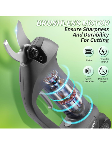 Tijeras de Podar Eléctricas TOKKOT 20V 2000mAh 1.5" Corte