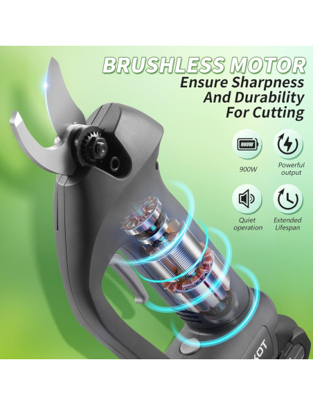 Tijeras de Podar Eléctricas TOKKOT 20V 2000mAh 1.5" Corte