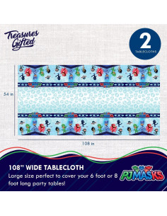 Manteles Desechables PJ Masks Treasures Gifted - Paquete de 2 2