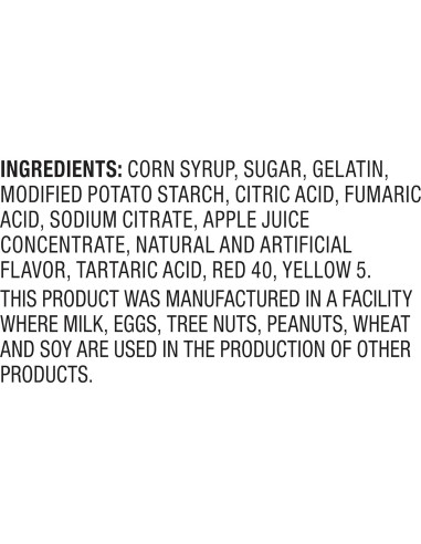 Anillos de gomita ácida Trolli Peachie O's 180g x8