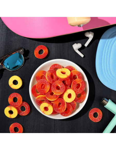 Anillos de gomita ácida Trolli Peachie O's 180g x8