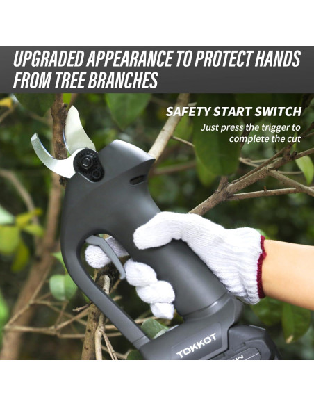 Tijeras de Podar Eléctricas TOKKOT 20V 2000mAh 1.5" Corte