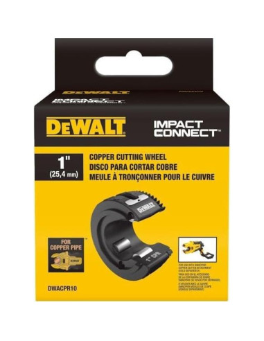 Rueda de Corte DEWALT Impact Connect 1" para Tubos de Cobre