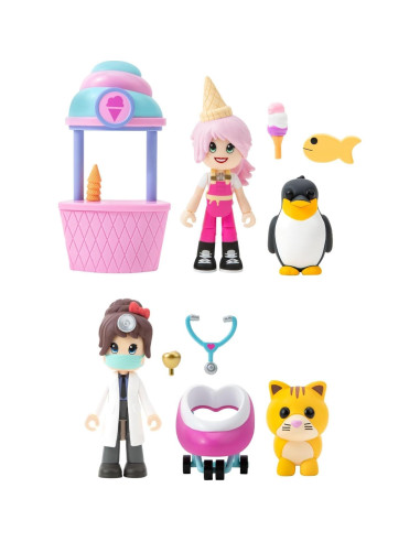 Paquete de Amigos Adopt Me! - Hospital y Heladería Jazwares