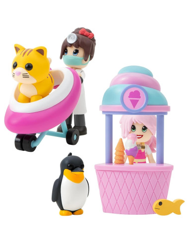 Paquete de Amigos Adopt Me! - Hospital y Heladería Jazwares