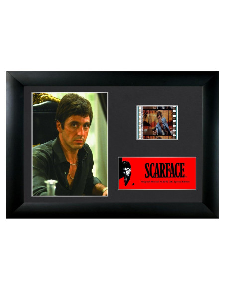 Celdas de Película Scarface Tony Montana 35mm enmarcadas Celdas de Película Scarface Tony Montana 35mm enmarcadas