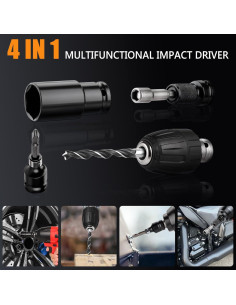 Llave de impacto inalámbrica Drytuns 18V 1500Nm 4 en 1 2