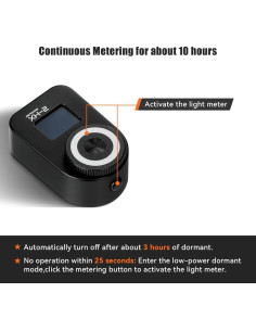 Medidor de Luz AstrHori XH-2 para Fotografía 40 Paradas 2