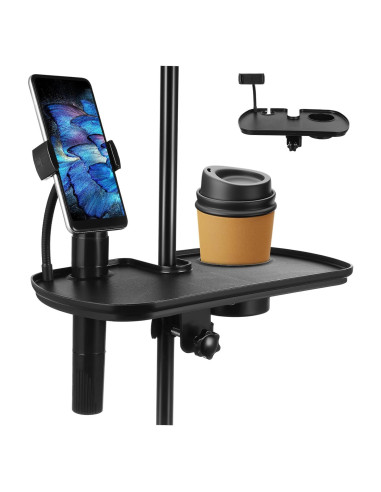 Soporte de Micrófono ERINGOGO con Bandeja Negra 31x20cm