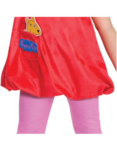 Disfraz Peppa Pig Deluxe Niñas con Sombrero Talla 2T